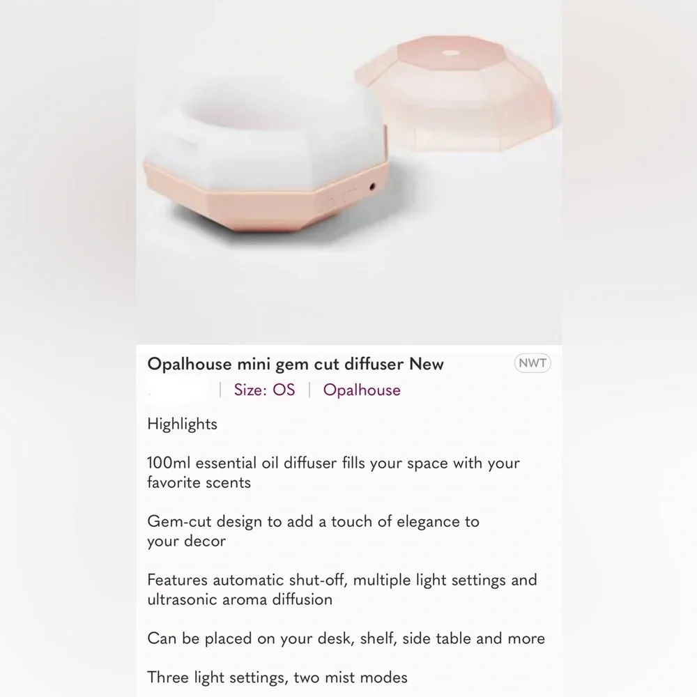 Essential Oils Diffuser, NIB